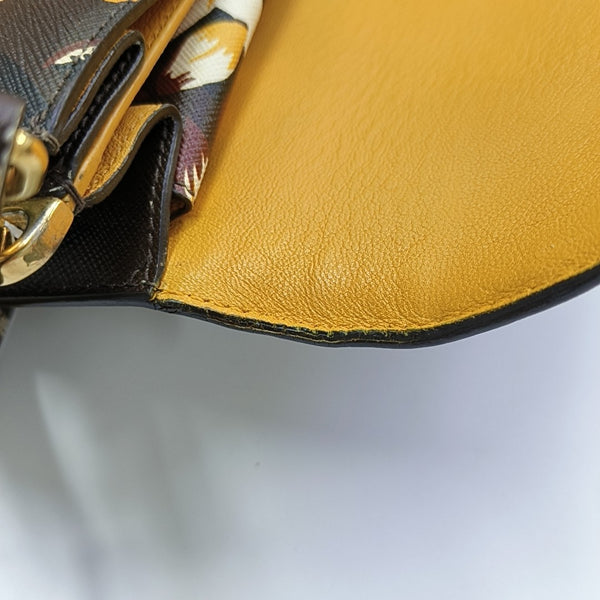 Calfskin Top Handle Bag Multicolor