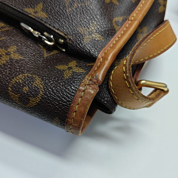 MENILMONTANT MM Monogram Coated Canvas Brown