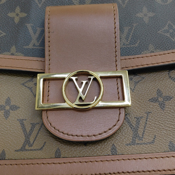 DAUPHINE MM Monogram Coated Canvas Brown