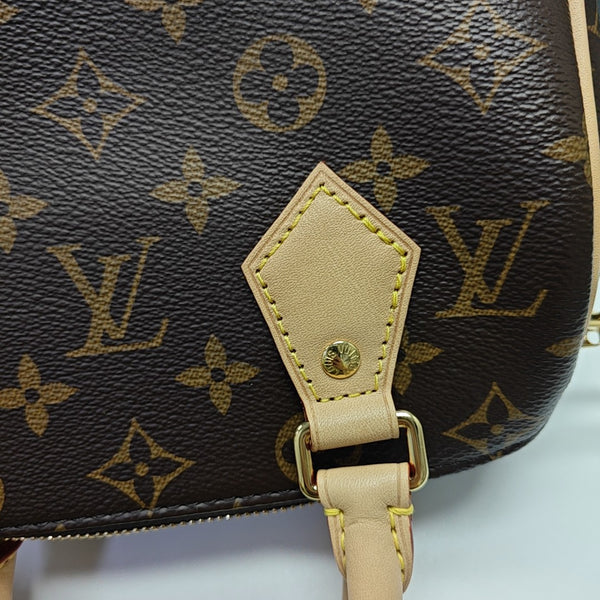 SPEEDY 20 Monogram Coated Canvas Brown