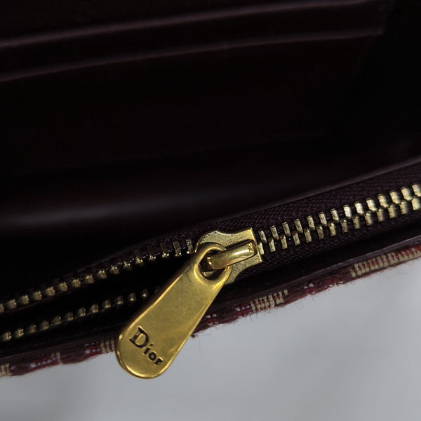 Saddle Mini Oblique Canvas Red