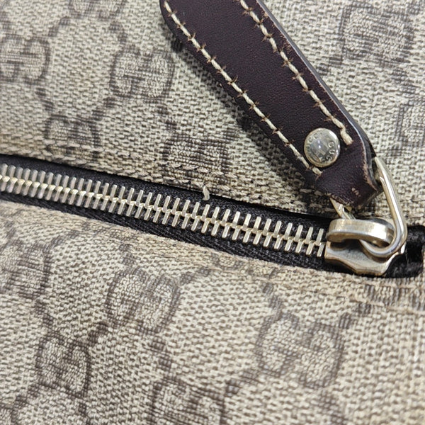 Monogram Coated Canvas Crossbody Bag Black