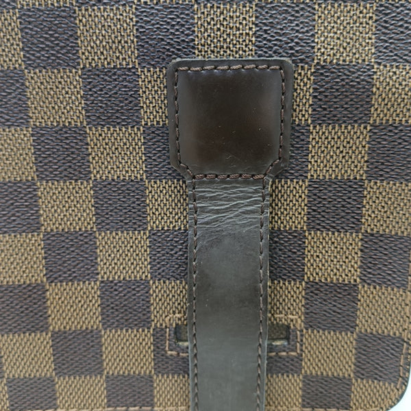 BROADWAY Damier Ebene Coated Canvas Brown