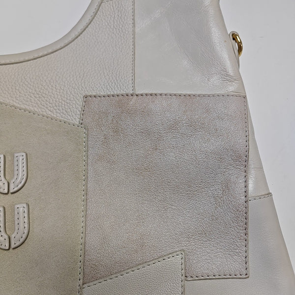 IVY Quilted Suede White