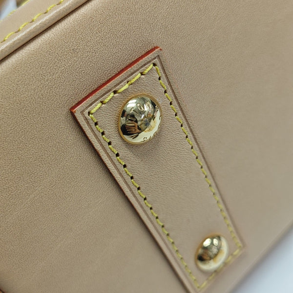 ALMA BB Monogram Coated Canvas Brown