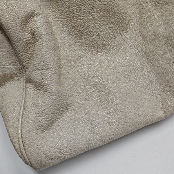 Calfskin Top Handle Bag White