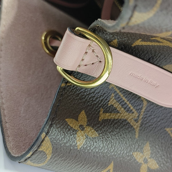NÉONOÉ MM Monogram Coated Canvas Brown