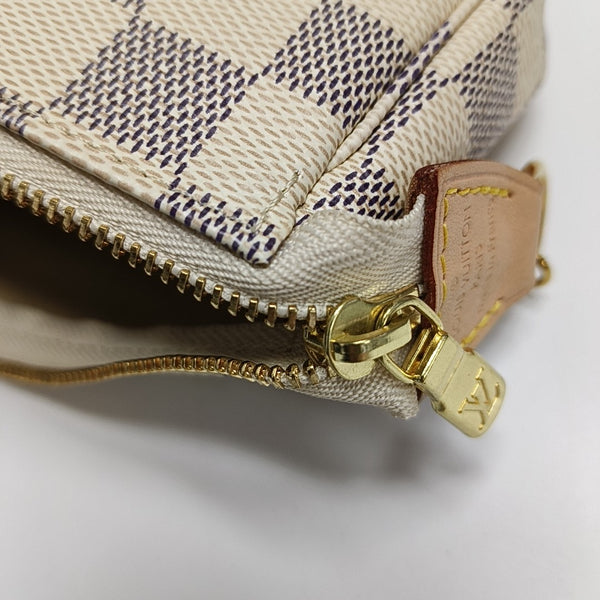 Authenticated pre-owned ACCESSOIRES Mini Coated Canvas White - Top Handle Bag at Looply