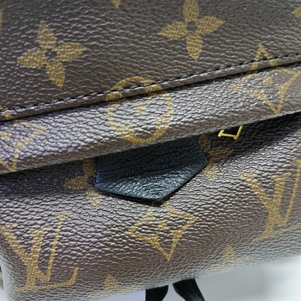 PALM SPRINGS Mini Monogram Coated Canvas Brown