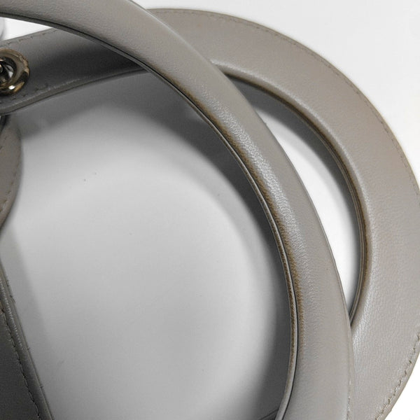 Lady Dior Medium Cannage Lambskin Gray
