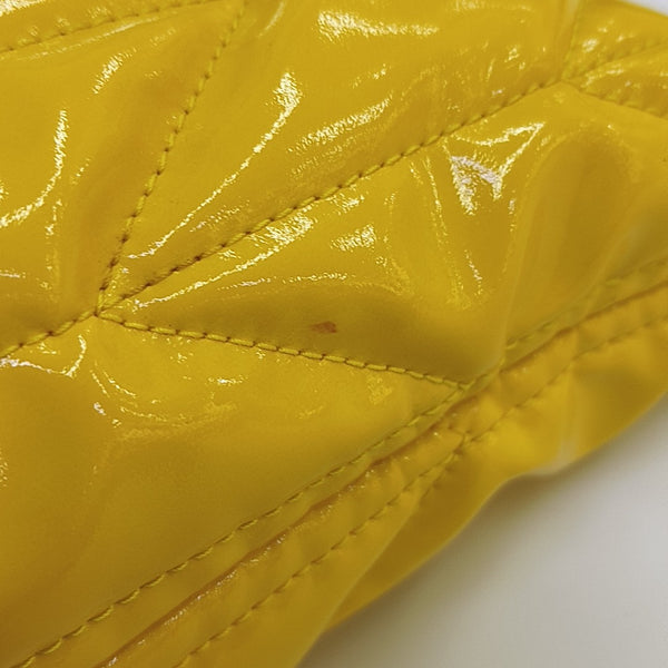 Spirit Ciré Mini Quilted Patent Leather Yellow