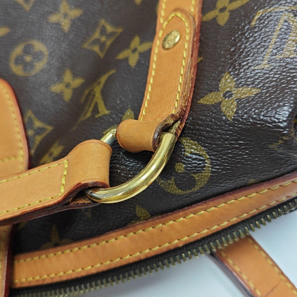 STRESA Monogram Coated Canvas Brown