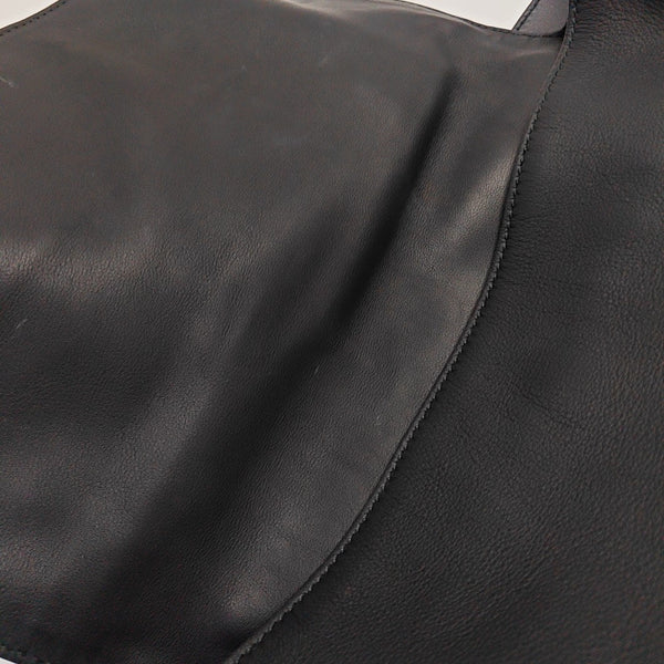 Calfskin Shoulder Bag Black