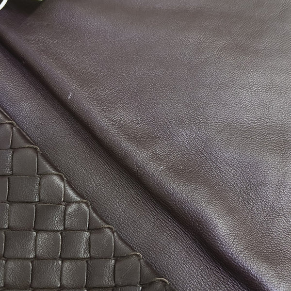 Lambskin Shoulder Bag Brown