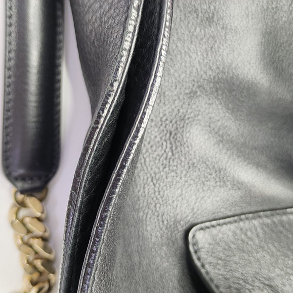Calfskin Shoulder Bag Black