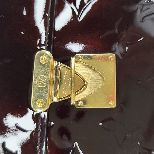 KOALA Monogram Patent Leather Red Card Holder