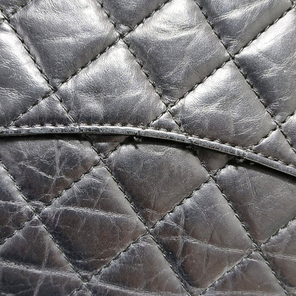 Authenticated pre-owned 2.55 227 (jumbo) Quilted Calfskin Black - Shoulder Bag at Looply