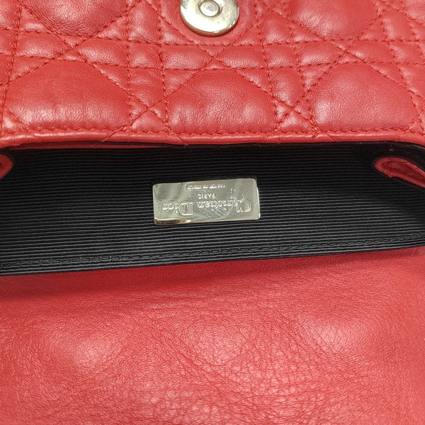Stardust Cannage Calfskin Red