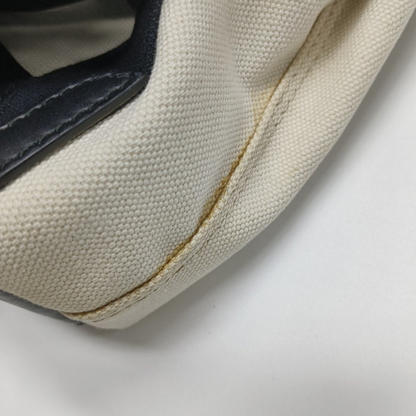 Navy Mini Canvas Beige