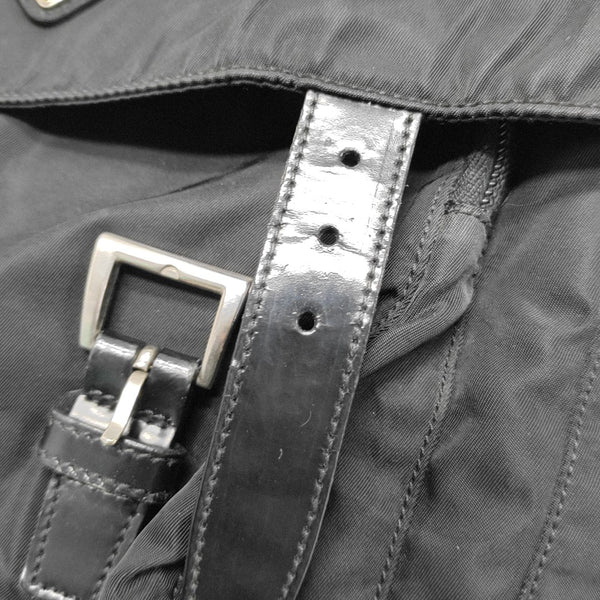 Nylon Shoulder Bag Black