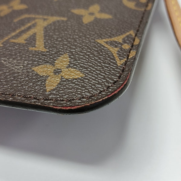 NEVERFULL MM Monogram Coated Canvas Brown