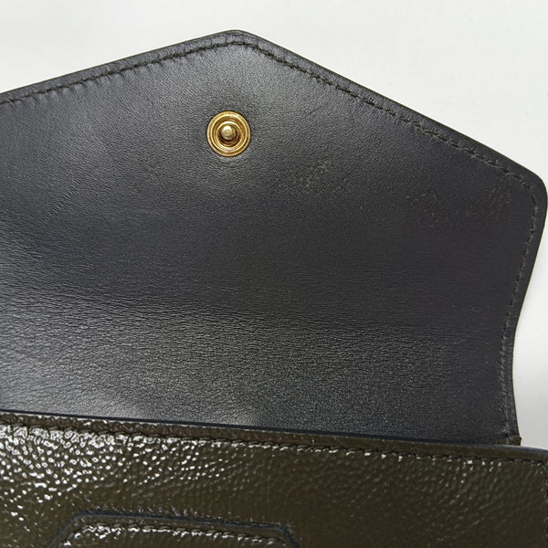 Patent Leather Wallet Green