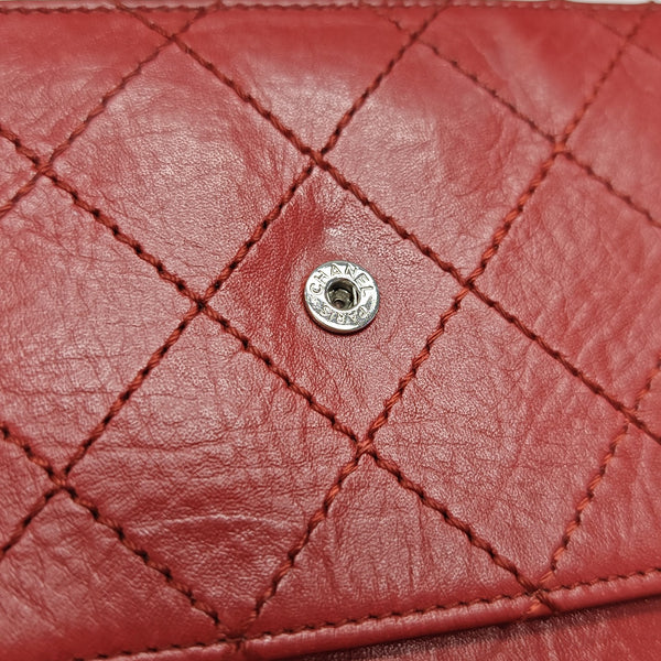 2.55 WOC Quilted Calfskin Red