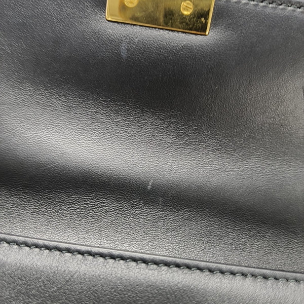 30 Montaigne East-West Mini Calfskin Black