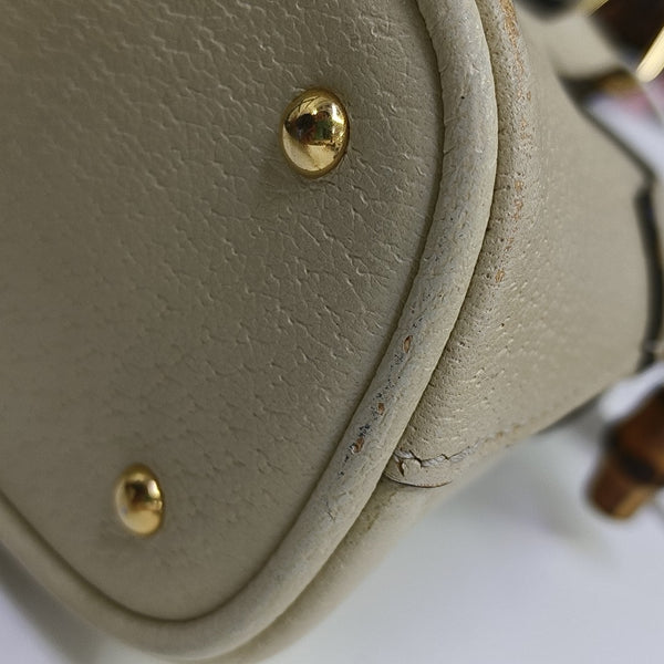 Diana Mini Calfskin White