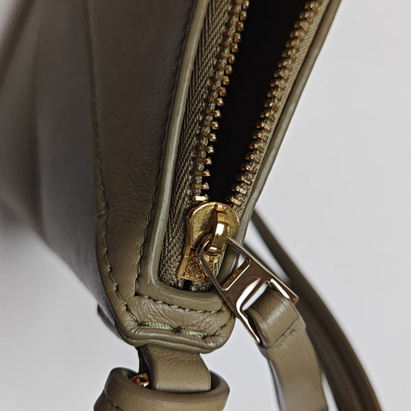 Puzzle Fold Mini Calfskin Green