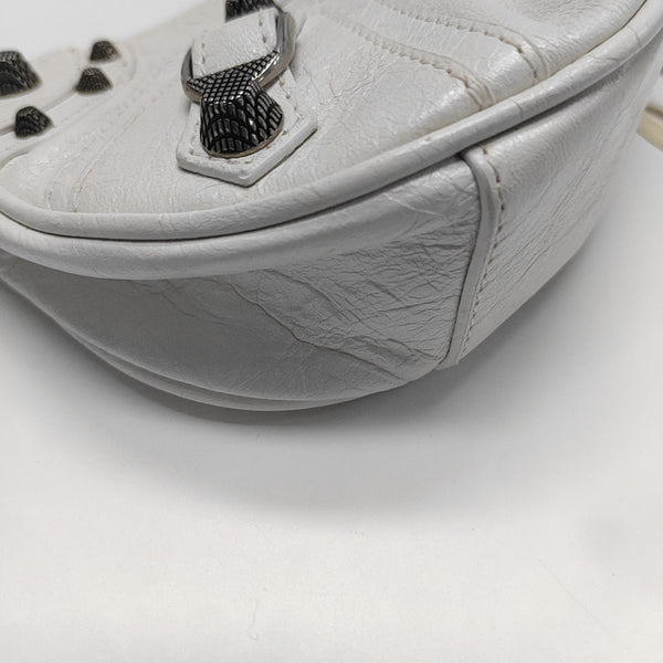 Le Cagole Mini Calfskin White