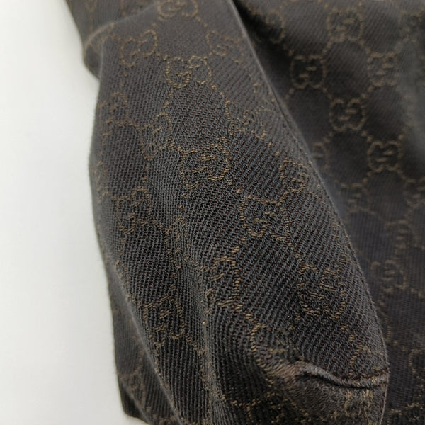 Monogram Canvas Shoulder Bag Brown