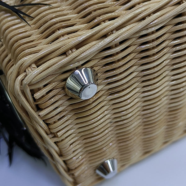 Special Material Shoulder Bag Beige