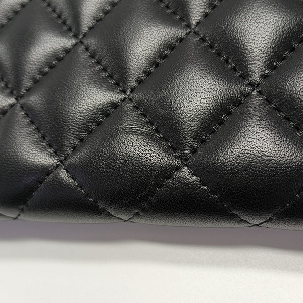 CLASSIC FLAP Mini Quilted Lambskin Black Wallet