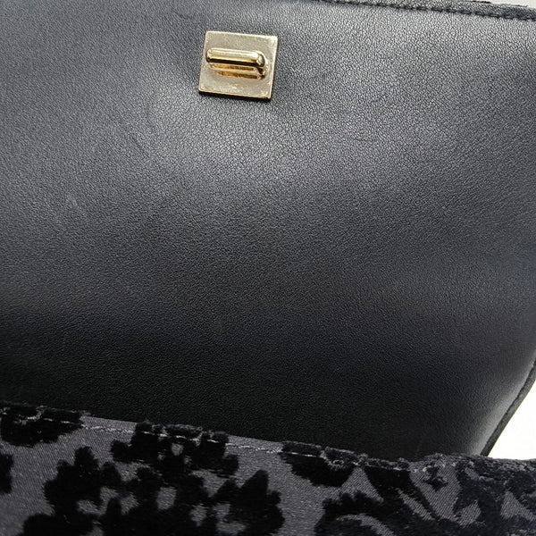 Fabric Shoulder Bag Black