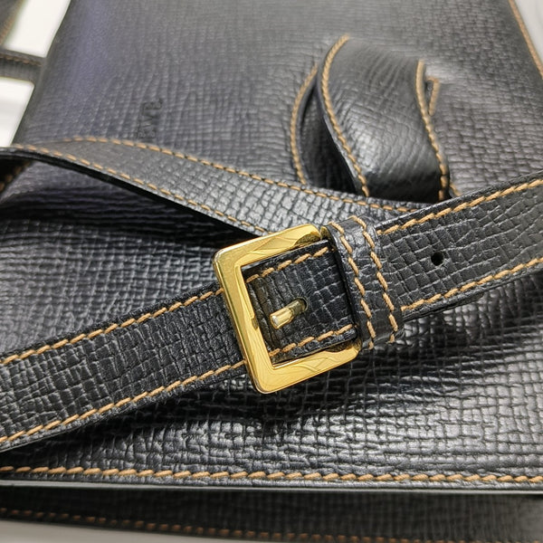 Calfskin Shoulder Bag Black
