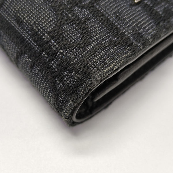 Oblique Canvas Wallet Black