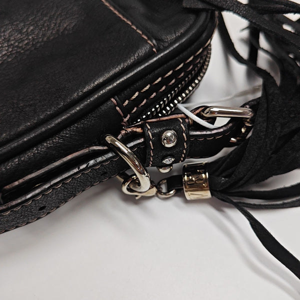 Calfskin Shoulder Bag Black
