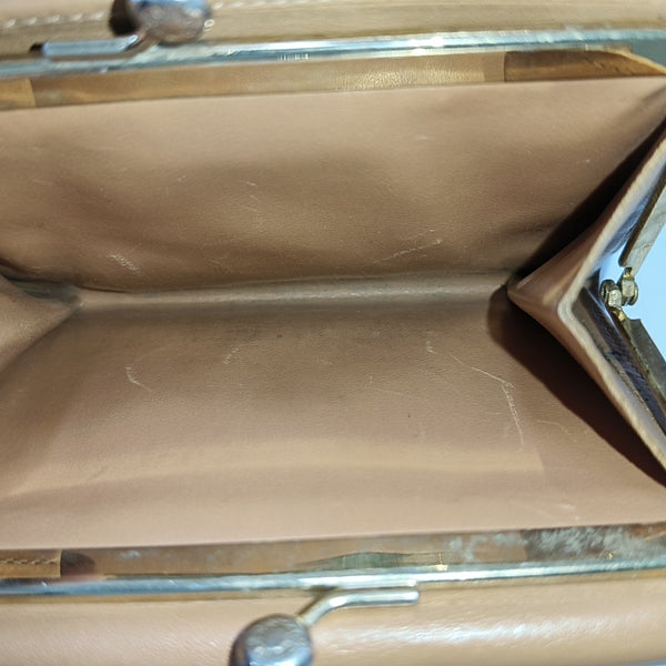 Coated Canvas Wallet Brown