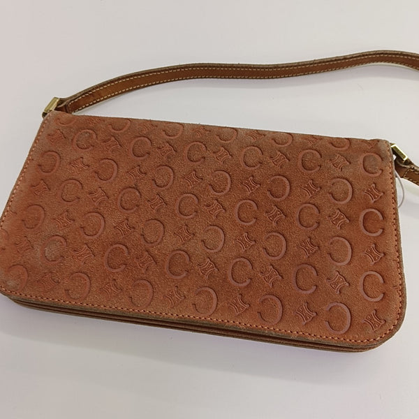 Suede Top Handle Bag Orange
