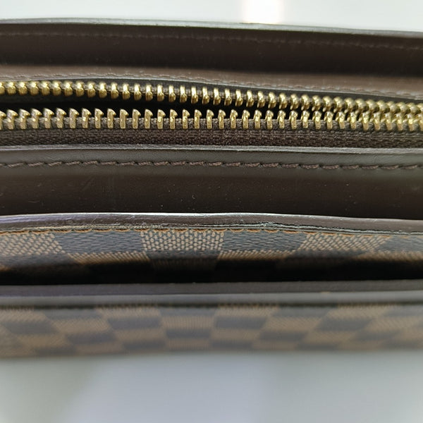 SAINT LOUIS Damier Ebene Coated Canvas Brown