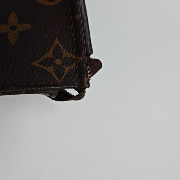 TOILET POCKET 19 Monogram Coated Canvas Brown