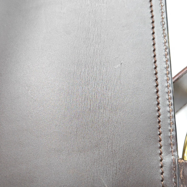 Calfskin Shoulder Bag Large Black