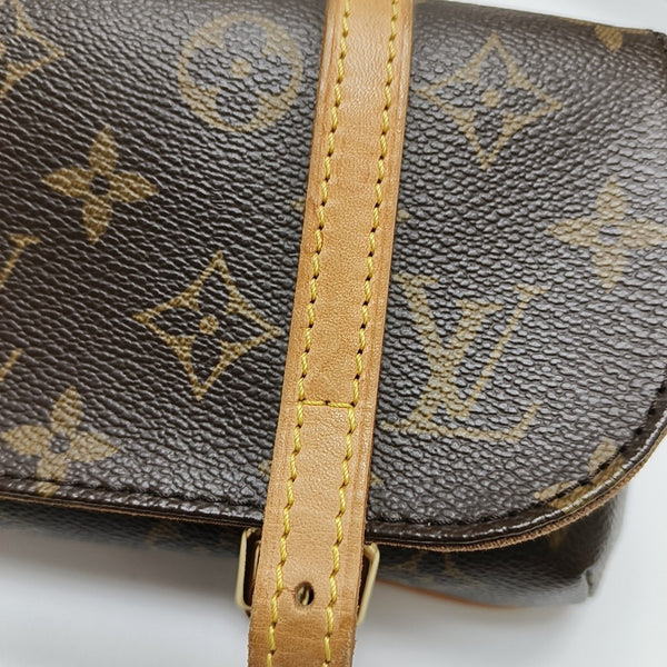 MARELLE Monogram Coated Canvas Brown