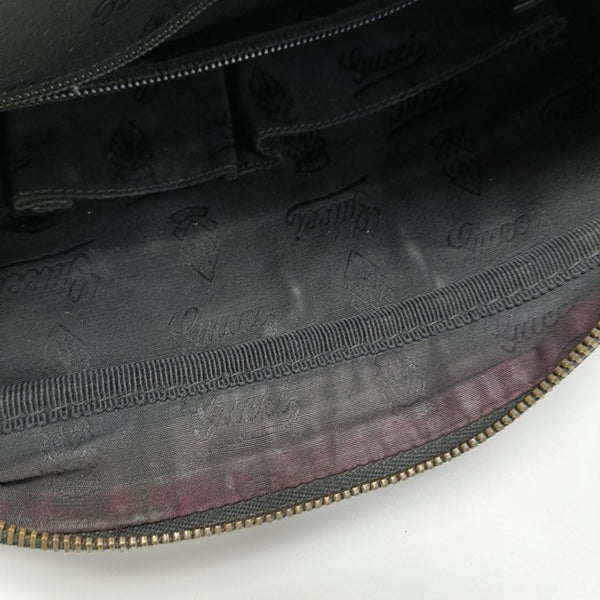 GG Imprime Messenger Monogram Coated Canvas Black