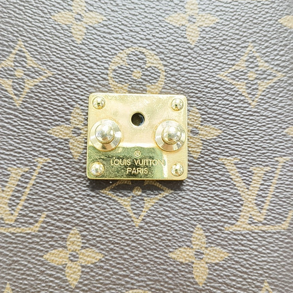 CAMERA BOX Monogram Coated Canvas Brown