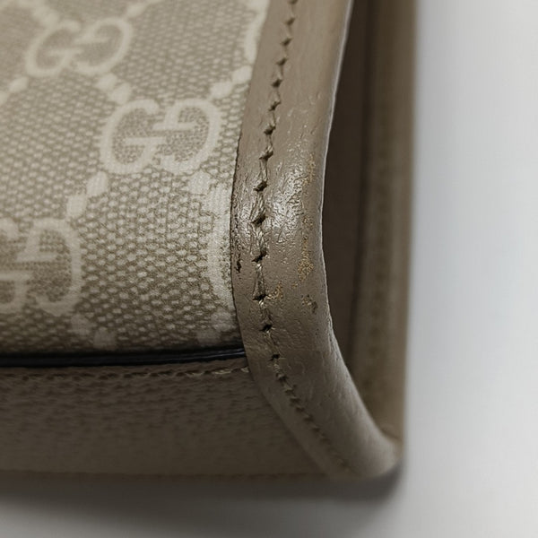 Retro Mini Monogram Coated Canvas Beige