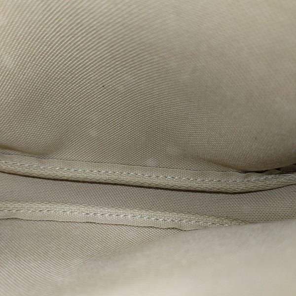 Authenticated pre-owned ACCESSOIRES Mini Coated Canvas White - Top Handle Bag at Looply