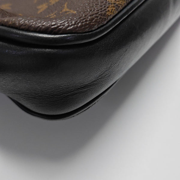 BASS MM Monogram Coated Canvas Brown