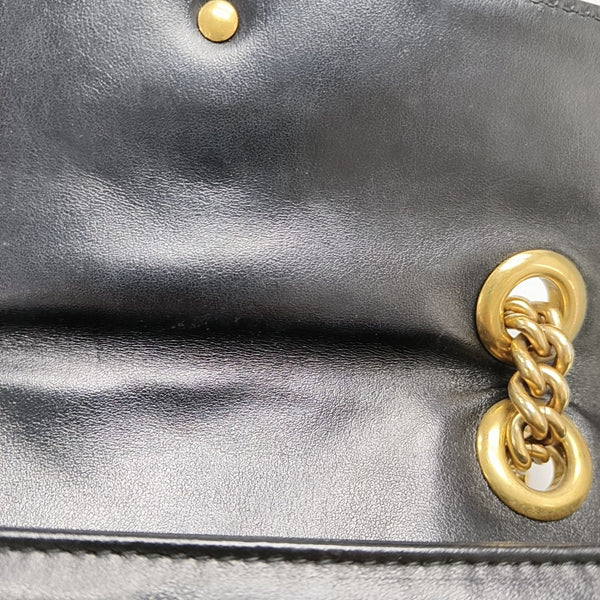 GG Marmont Small Quilted Calfskin Black